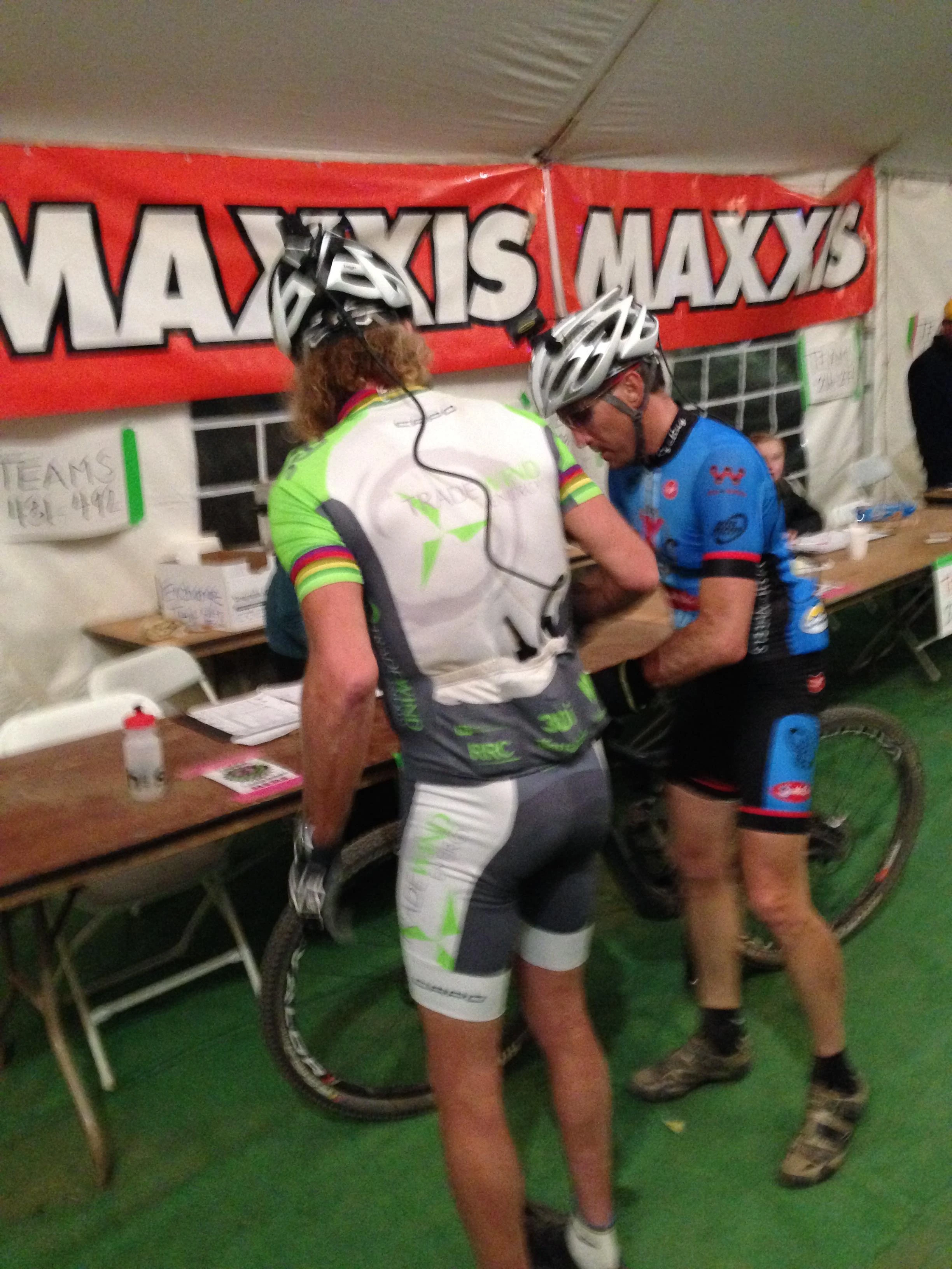 Vincent and I exchanging in the middle of the night.