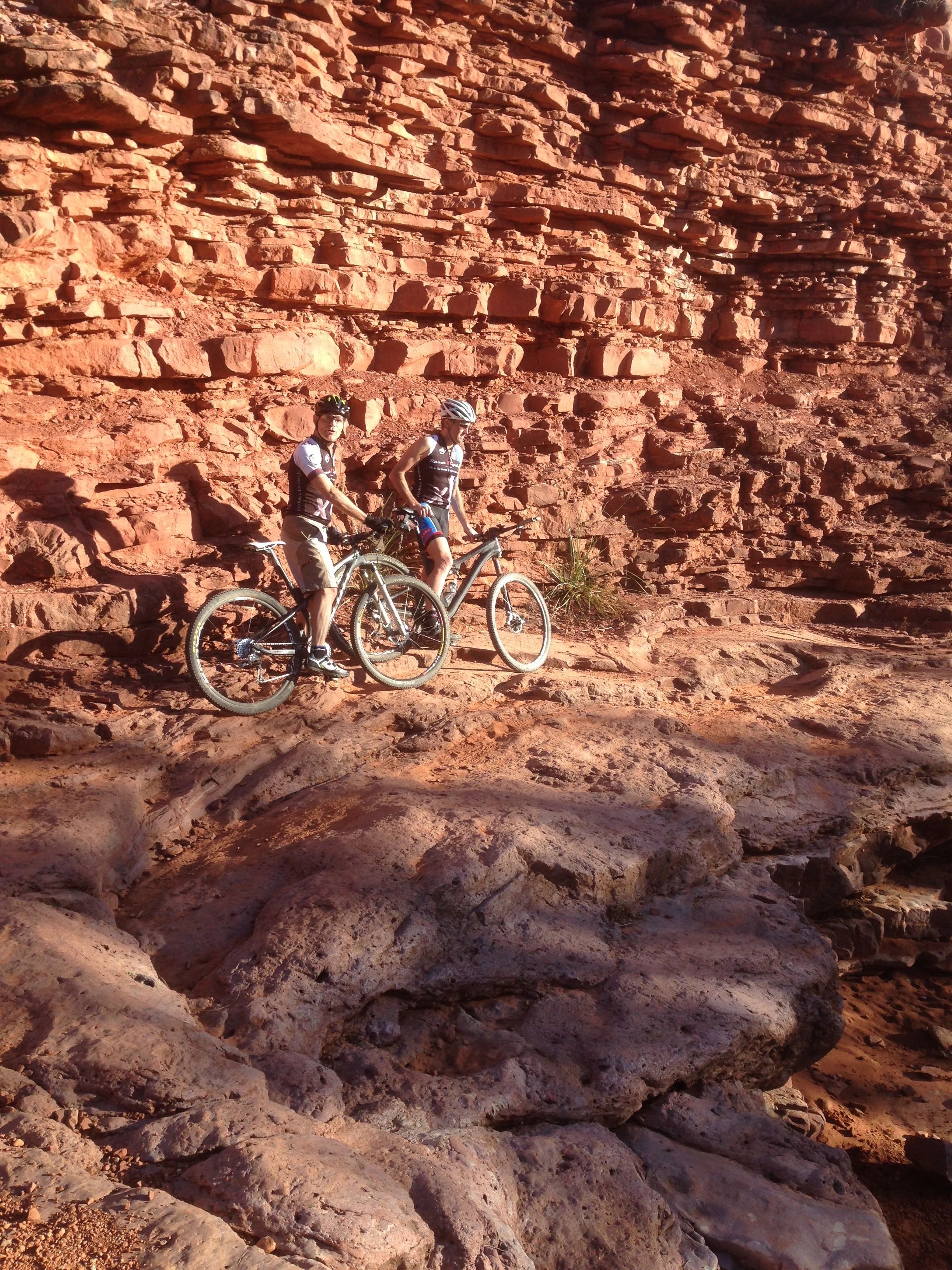 Bob and Vincent out riding yesterday.
