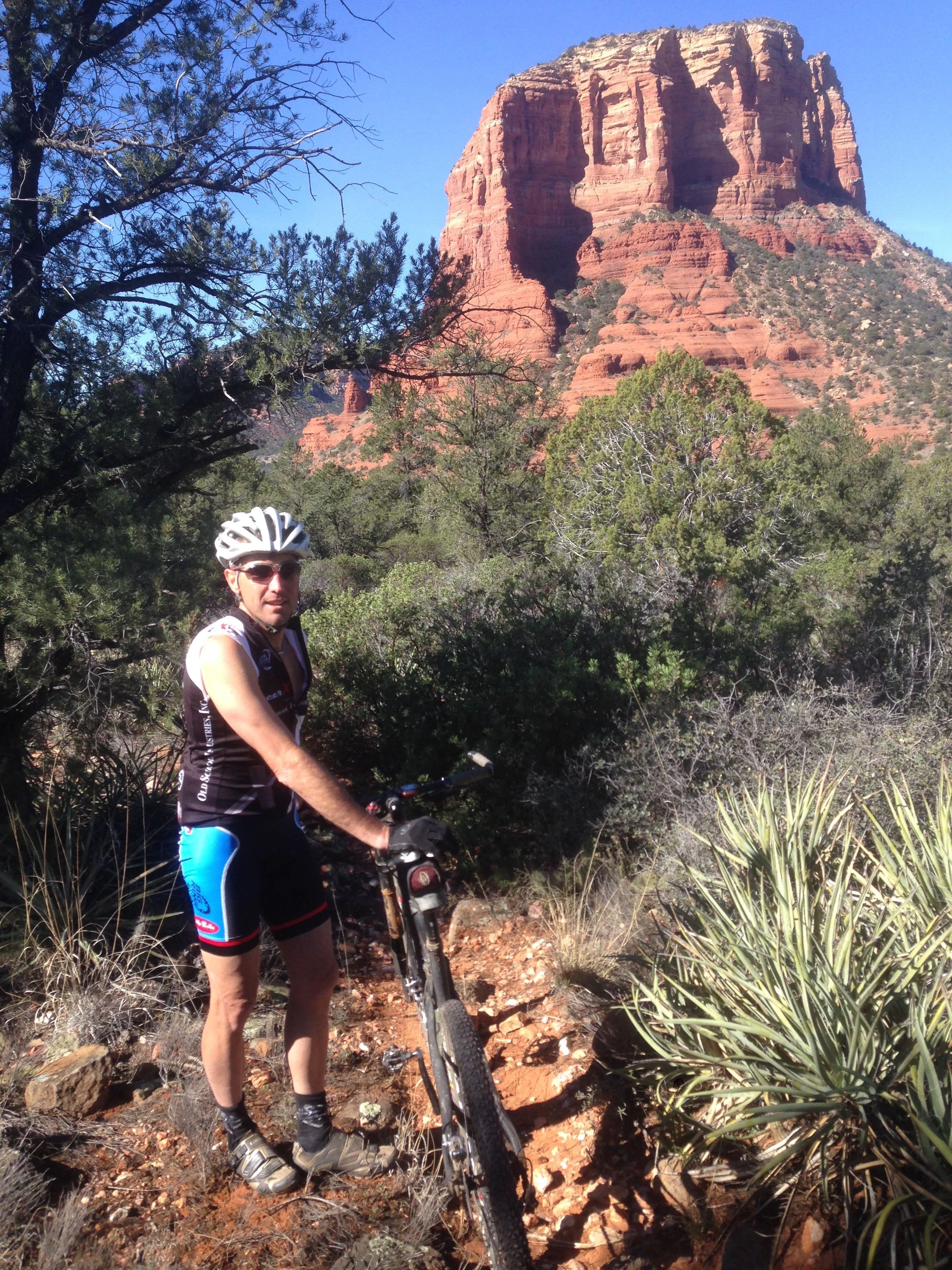 Vincent out riding on Tuesday.