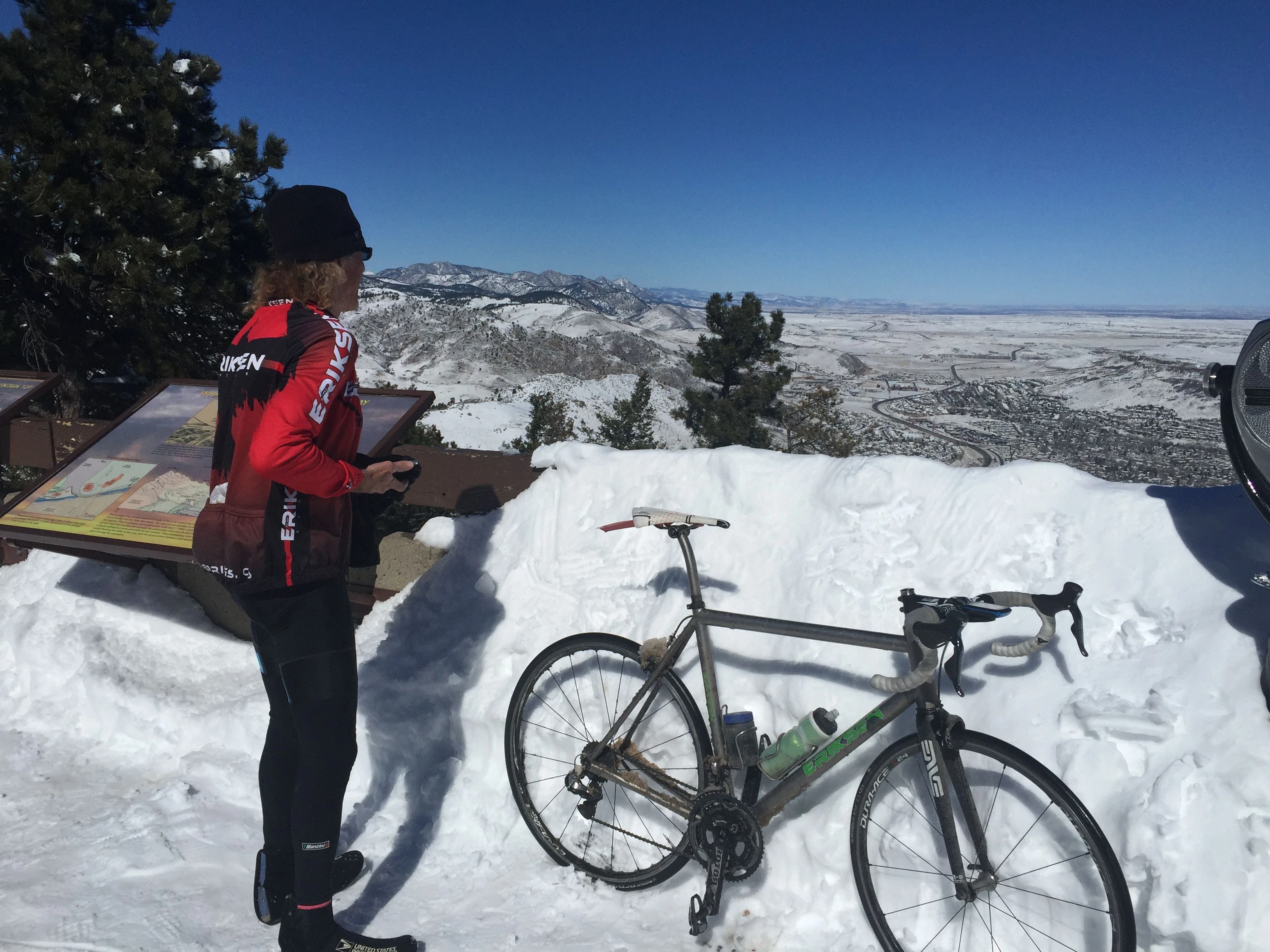 Lots of snow at the top.