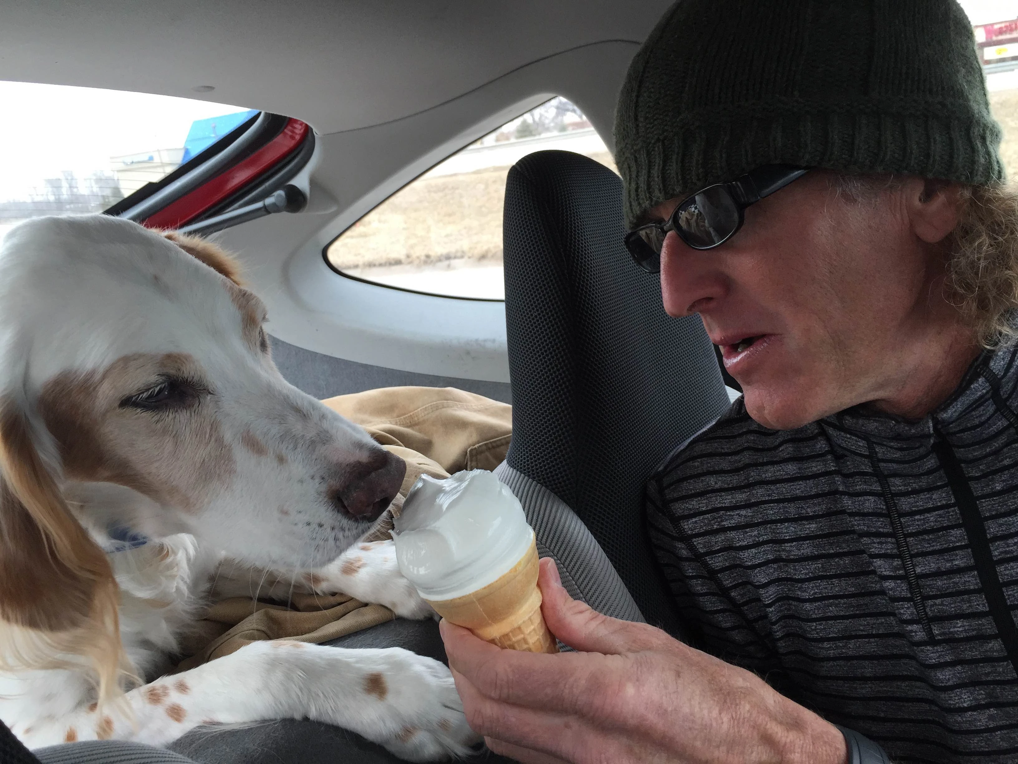 We got him a ice cream at DQ after we picked him up. It&rsquo;s his favorite treat.