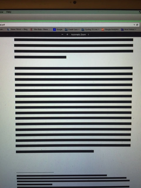 One redated page. It might as well all looked like this, in my opinion.