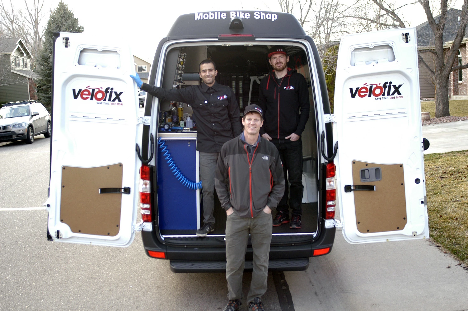 Trent with his guys.