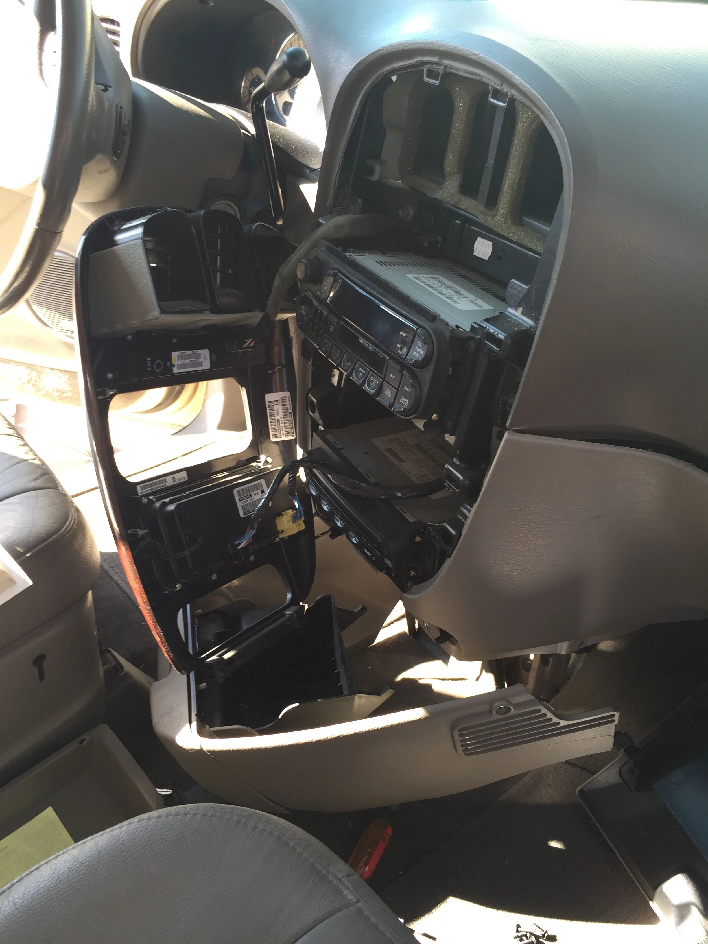 I removed the dash to get to the CD player in the &ldquo;new&rdquo; van.