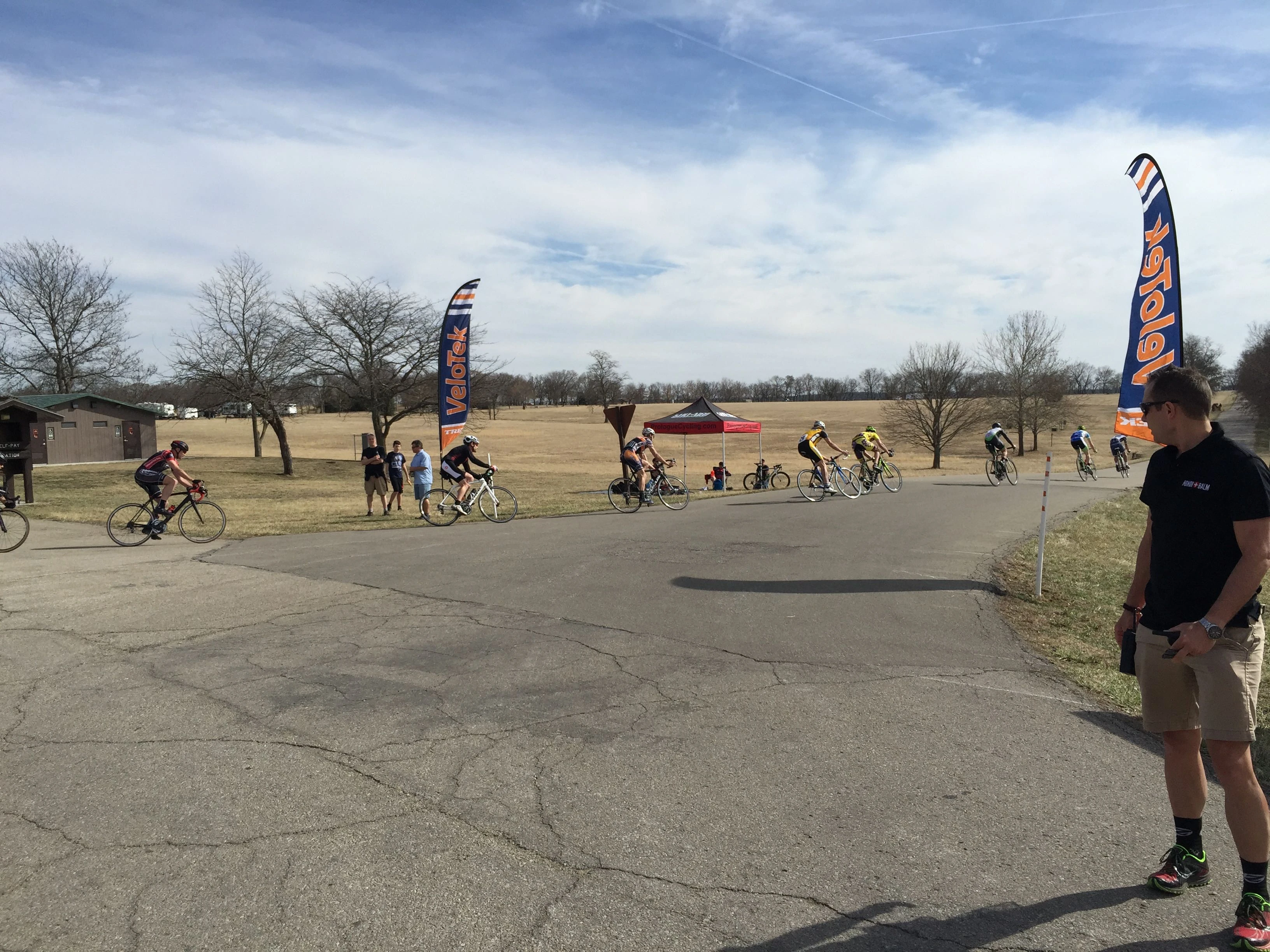 The Saturday criteriums have been getting a pretty good turnout. They are points races, which is pretty hard for this time of the year.