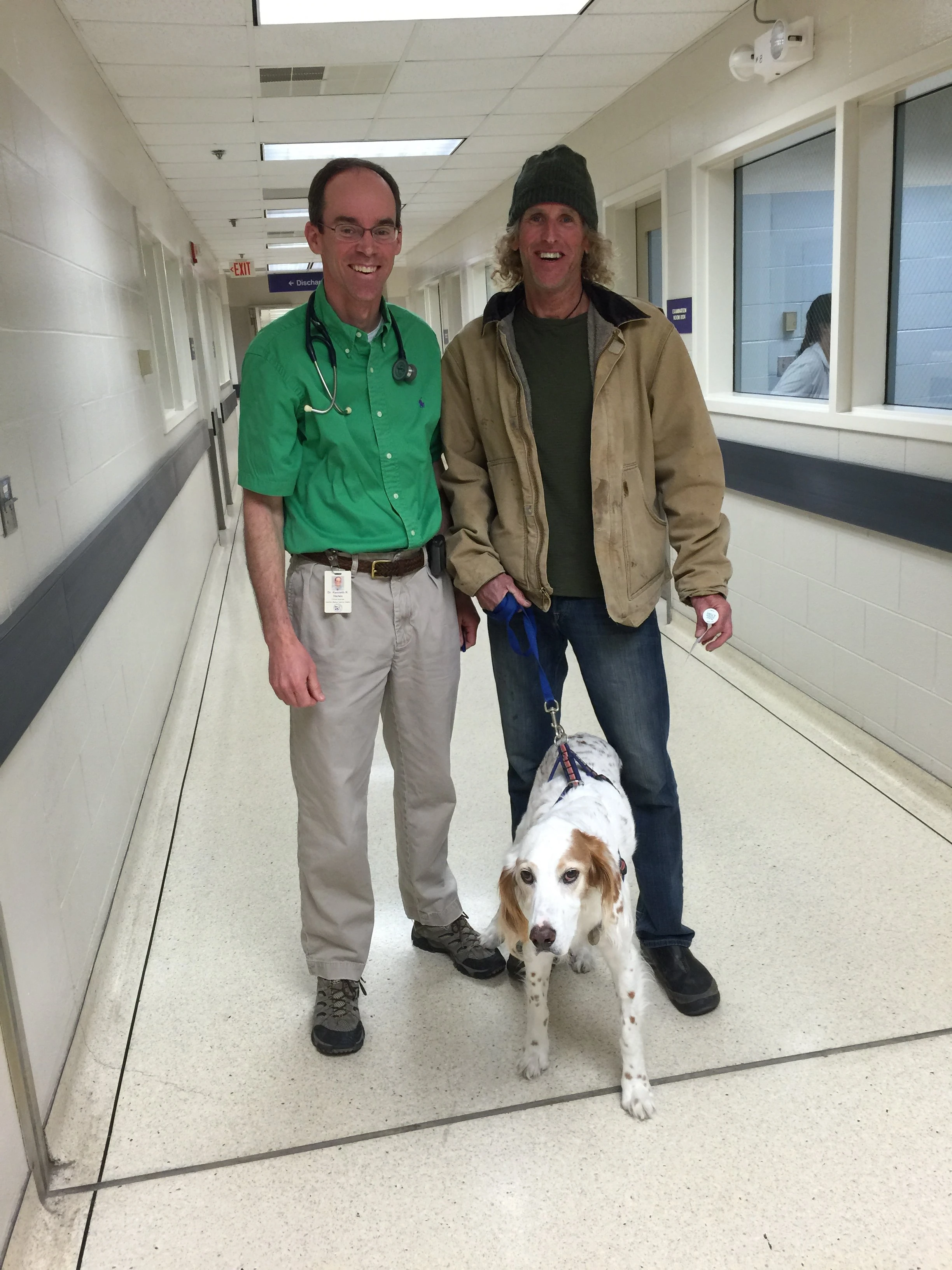 Dr. Harkin, Bromont and I yesterday at K-State.