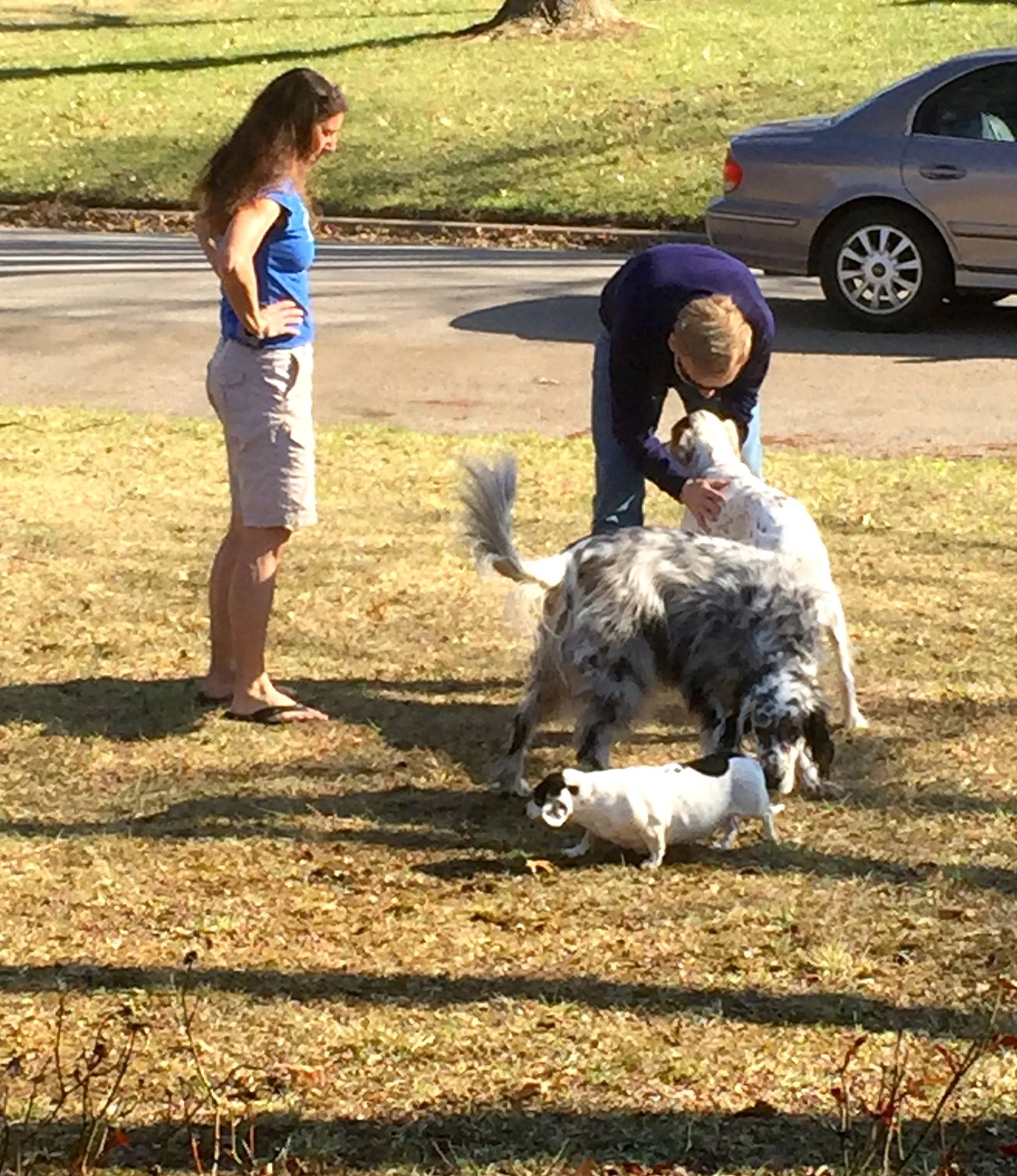 Bromont was happy to see Dennis and Hawk yesterday.