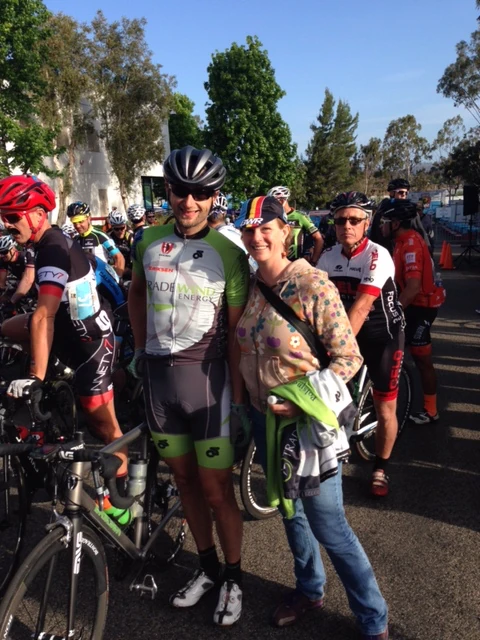 Brian and Michelle at the start.