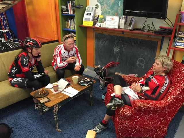 Trudi, Kent and Katie at Blue Dog.