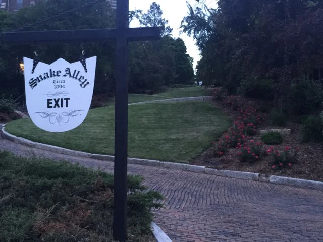 The base of Snake Alley.