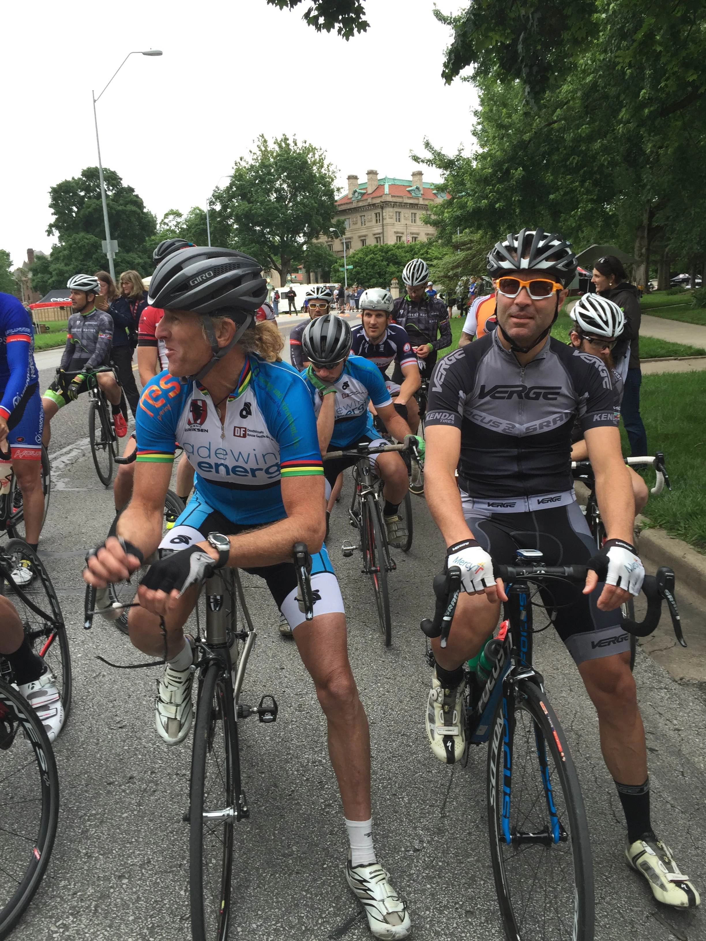 At the start line with my good friend, Shadd Smith, KC local. Shadd finished 4th.