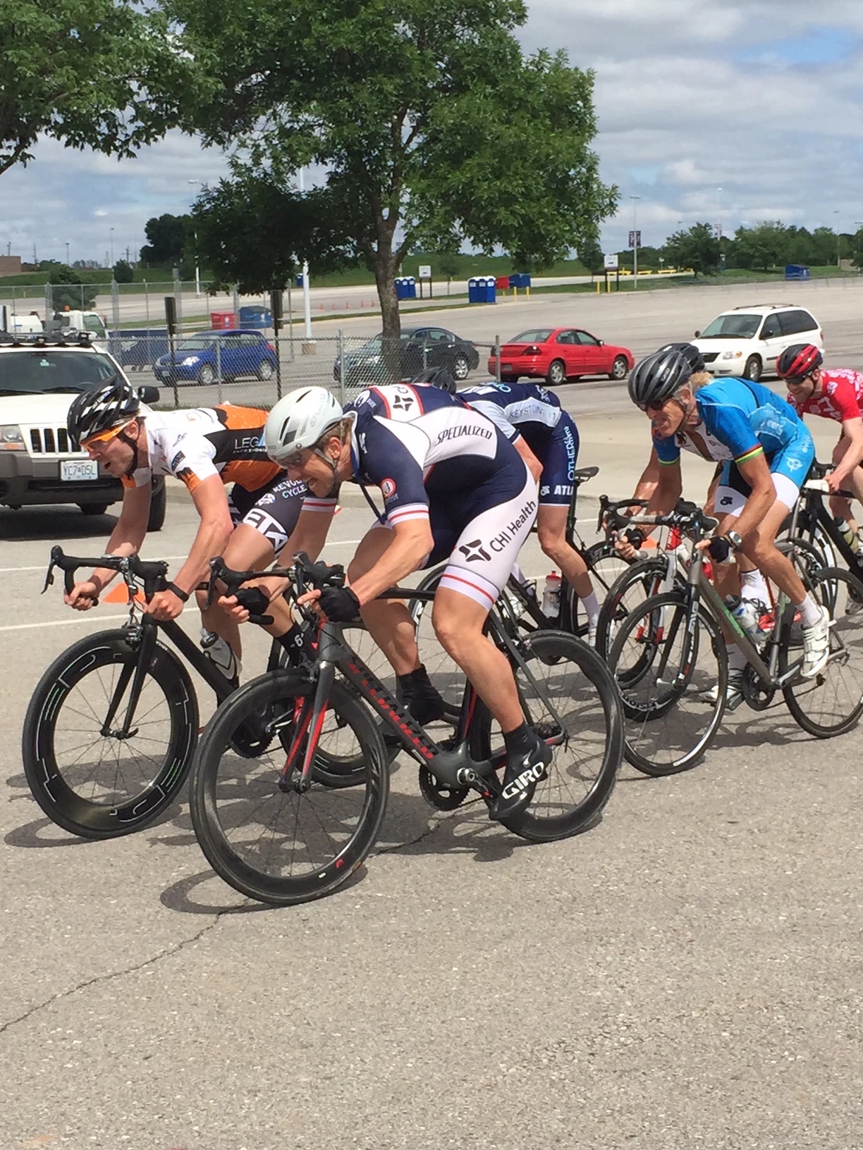 About 200 meters from the finish. I felt I was in great position and hadn&rsquo;t really taken much of a pedal stroke in a couple hundred meters. Sprinting for me is about position. This time it sucked big time though.
