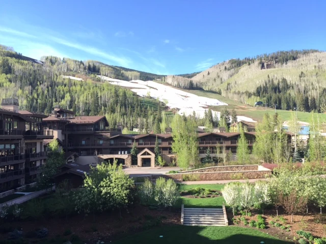 The view from the balconey this morning.