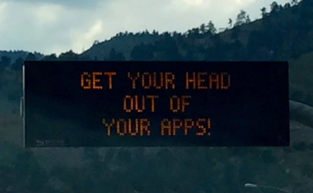 This sign is on I-70. I think it is witty.