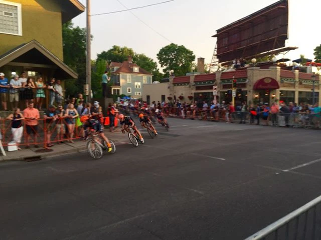 Optum lined it up to chase down a 5 rider break. They won the race, but the Donkey Label rider that is leading overall, gained another 8 seconds time bonus for 2nd. Not sure that was such good tactics.