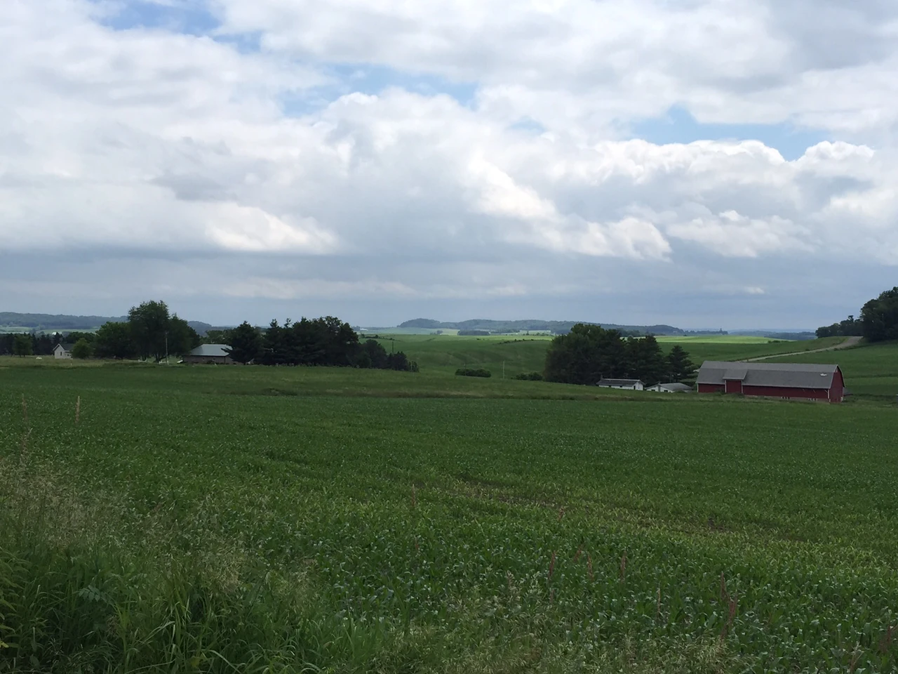 There are miles and miles of beautiful farmland around Menomonie.