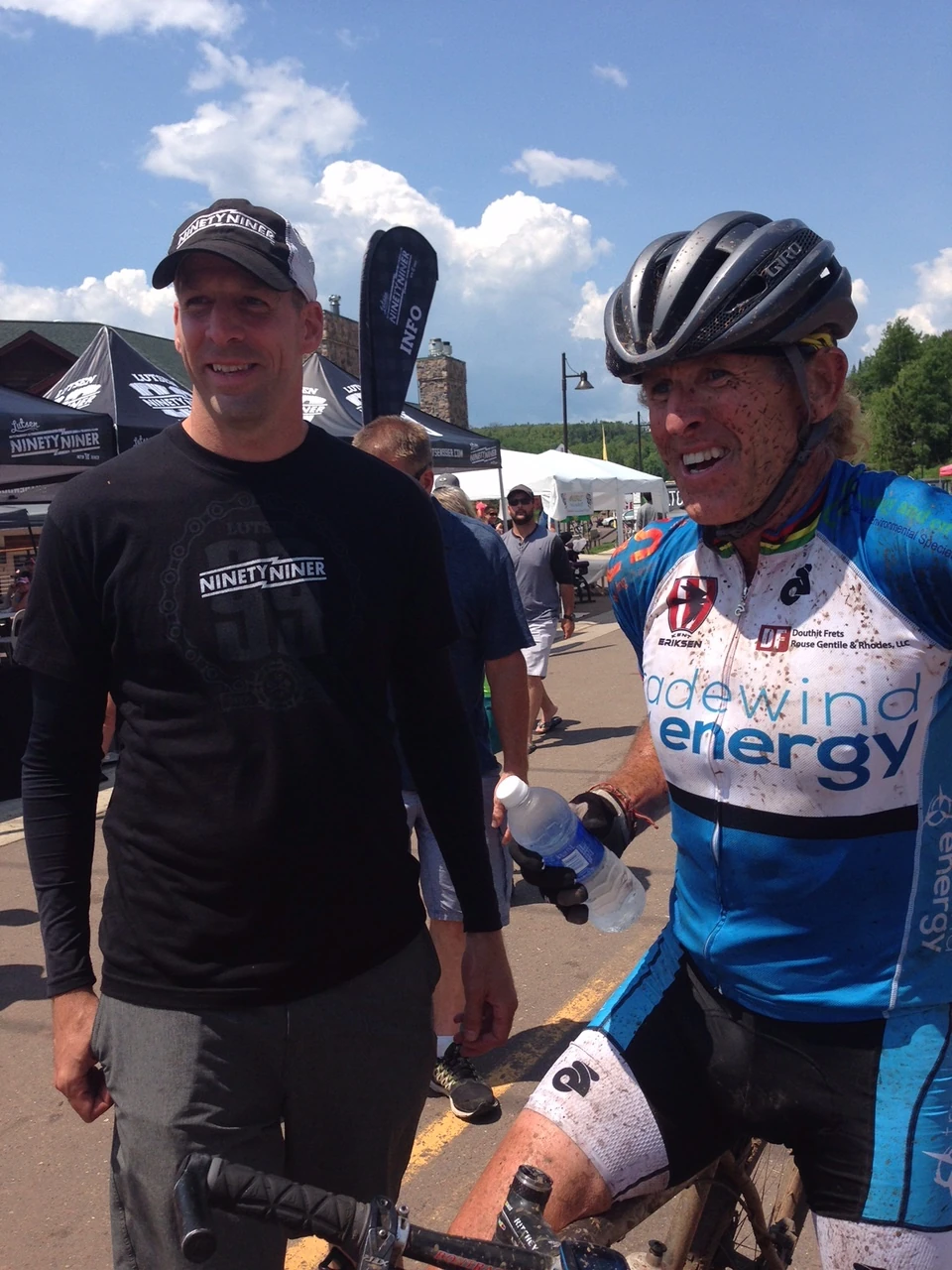 The Lutsen race promotor, Peter Spencer and me right after the event.