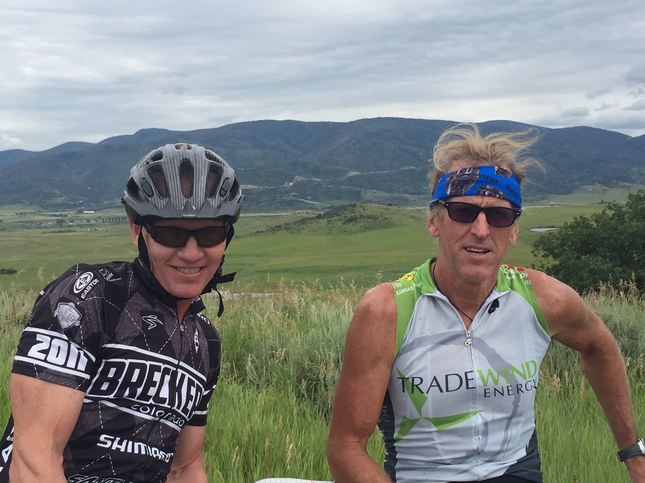 Kent Eriksen and me after the Tour de Steamboat.