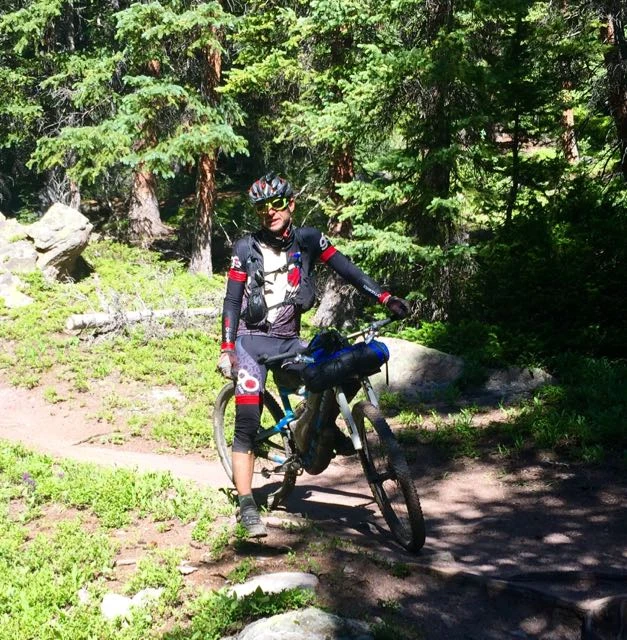 We met up with Jefe Brannum, who was doing the Colorado Trail Race. Super nice guy.