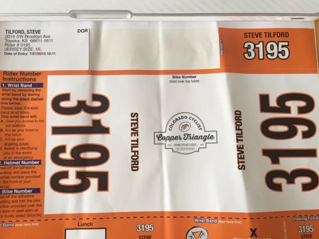 Custom numbers and wrist bands. Kind of cool.