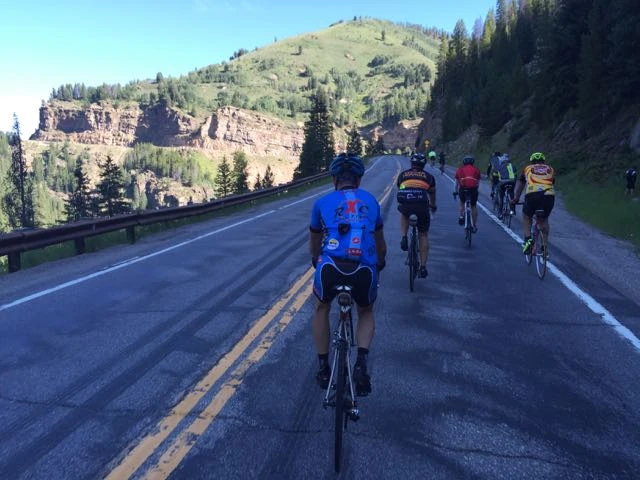 Climbing up towards Red Mountain.