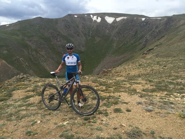 Brian at the top of Columbine. 