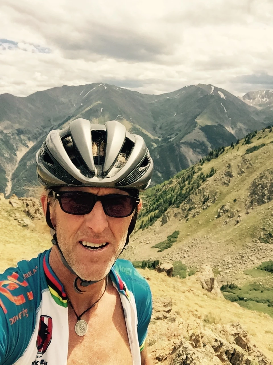 Top of Columbine yesterday. I barely got down before the rain.