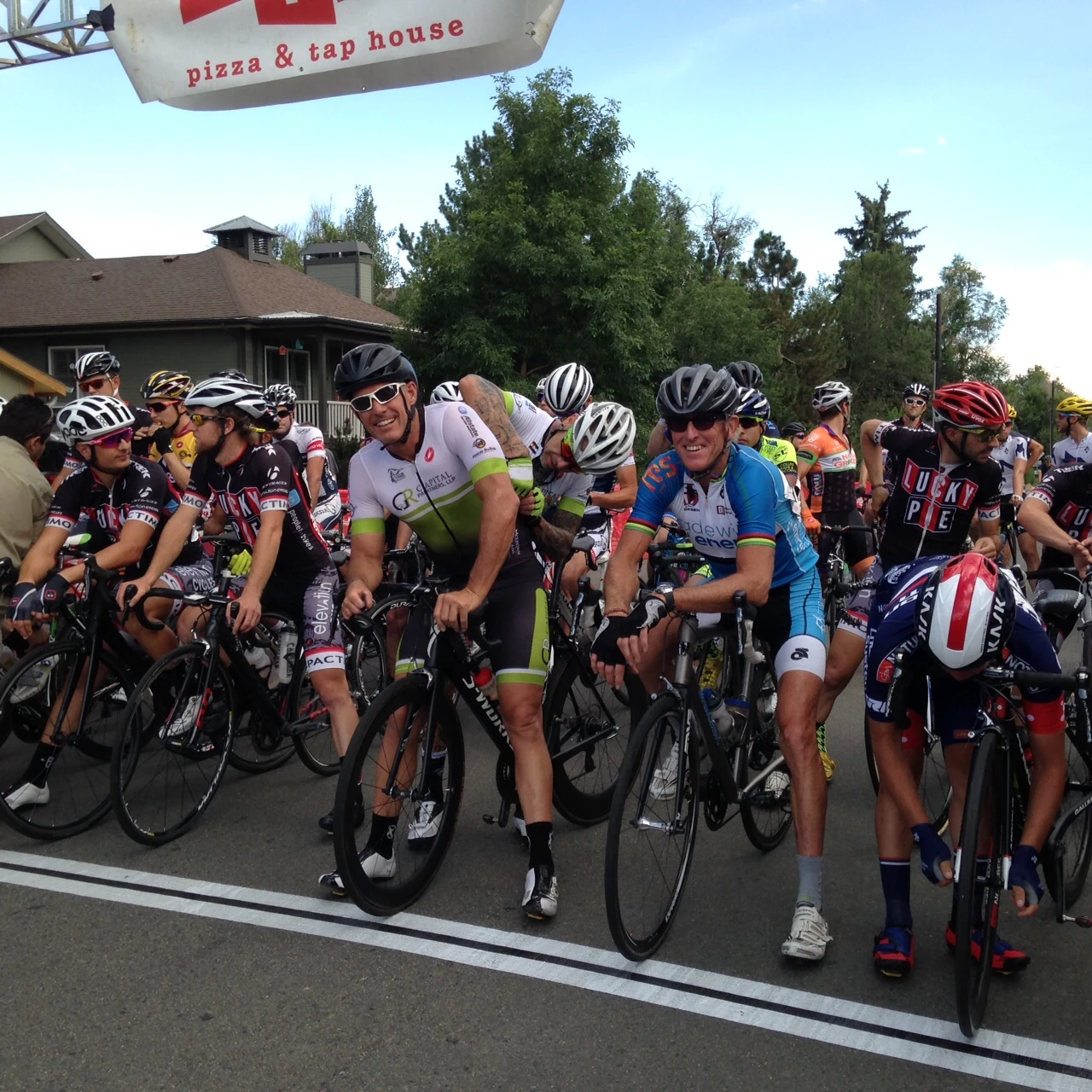 All smiles at the start.