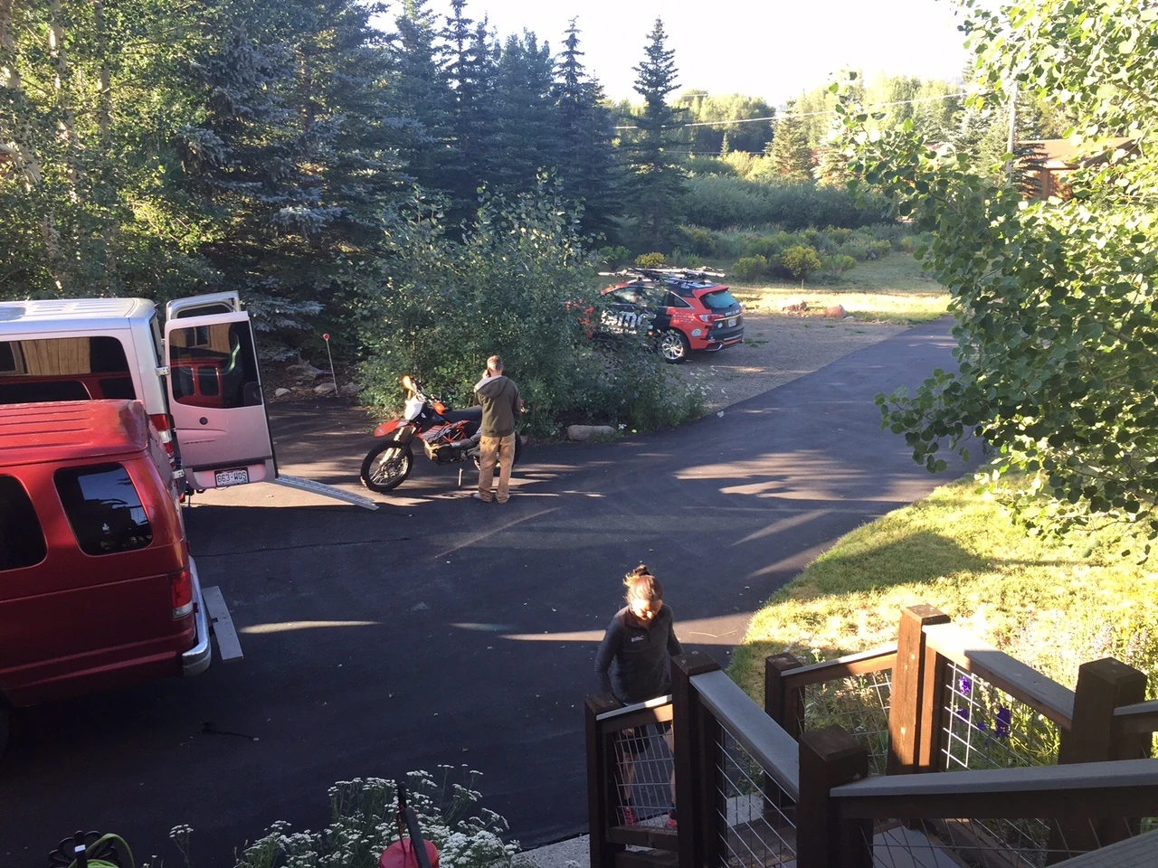 Compound from above this morning at 7 am.