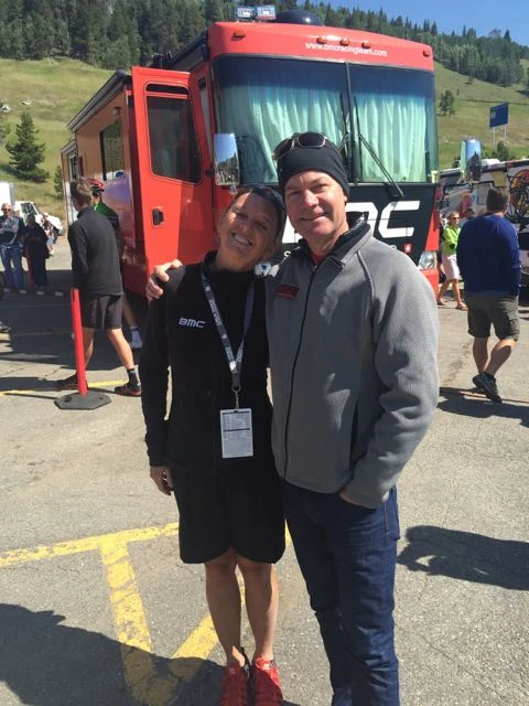 Trudi and Thomas Craven before yesterday&rsquo;s start.