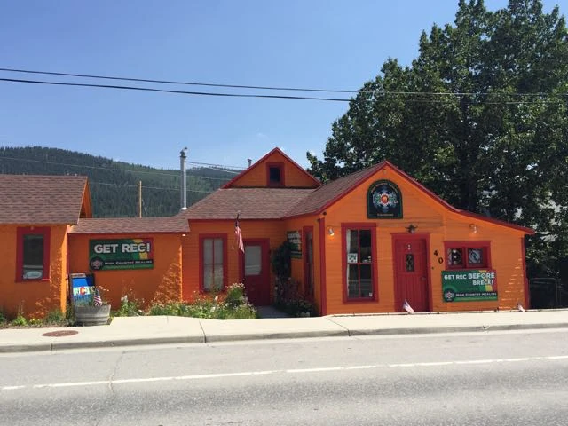 A pot dispensary in Alma. It is advertised as something like &ldquo;the highest high&rdquo;. I think Alma is the highest, by altitude, incorporated city in the United States.