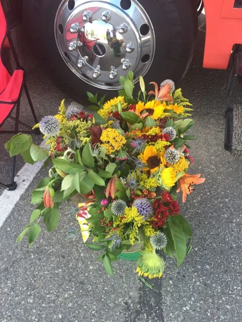 The bouquets piling up at the BMC compound. Since Rohan is winning just about every category, he receives a ton of flower everyday.