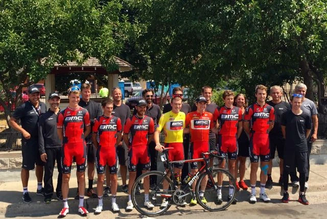 BMC guys before the race taking a photo.