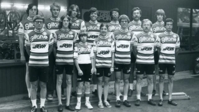 Here&rsquo;s an old picture of my Mt. Oread team from when I first started racing. A couple of the guys, Jim May and Cal Melick were hit by cars while riding and killed. Jim when I was younger and Cal last year. Most the other guys in the photo I still know.