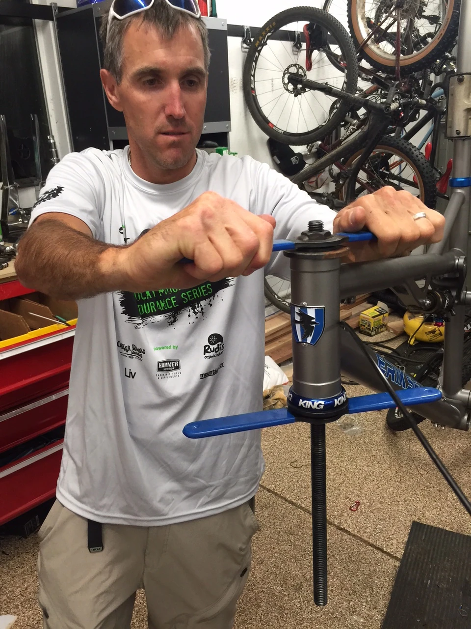 We installed a headset in my new frame at Vincent&rsquo;s before I left Colorado.