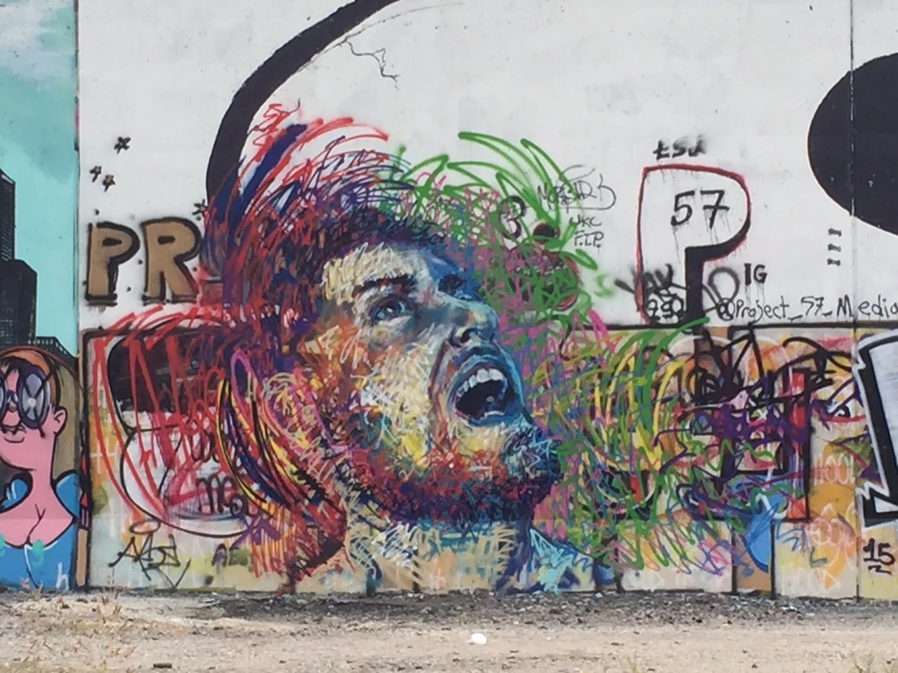 This art work is down on the levee on the Mississippi RIver. Pretty incredible.