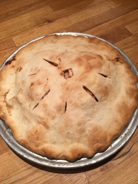 Finished pie last night.