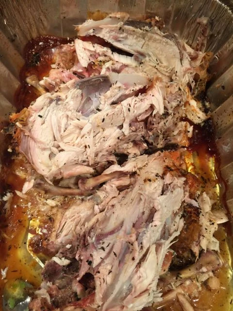 Katie&rsquo;s chicken after we were done with it.