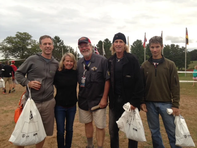 The Fatman and the Kansas gang last year at Chequamegon sign-in. 