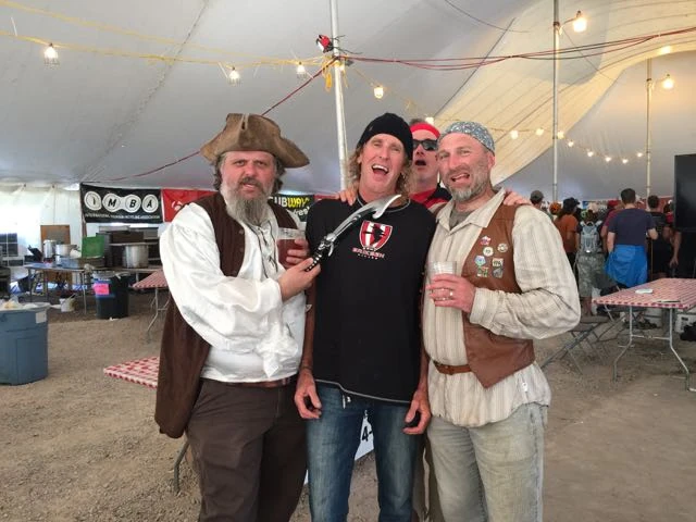 The pirates held me hostage until I drank.