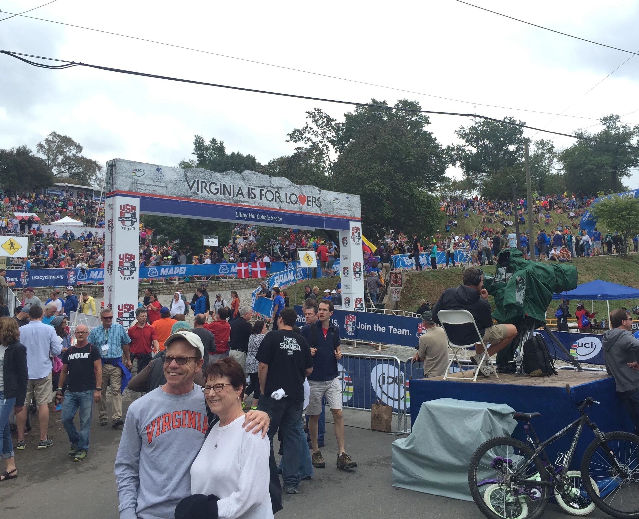 Libby Hill was hopping yesterday during the women&rsquo;s race. It is probably the best place to just camp out the whole day.
