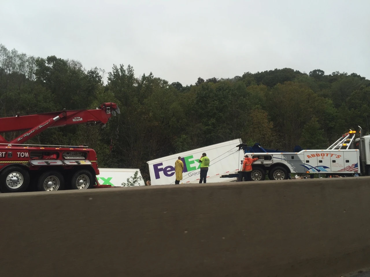 Lot and lots of trucks had issue yesterday in West Virginia.