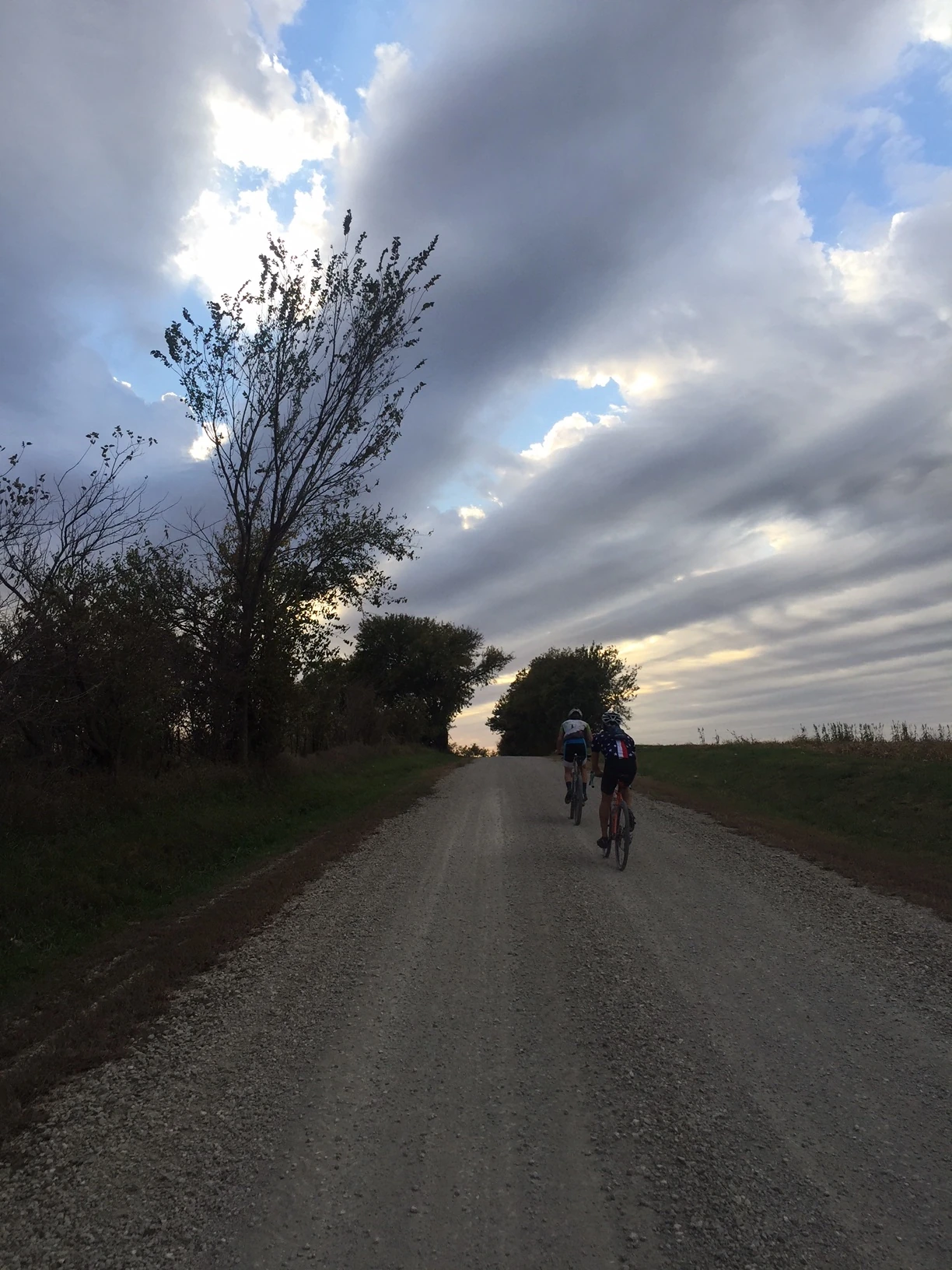 BIll and Andrew heading back towards Topeka last night.