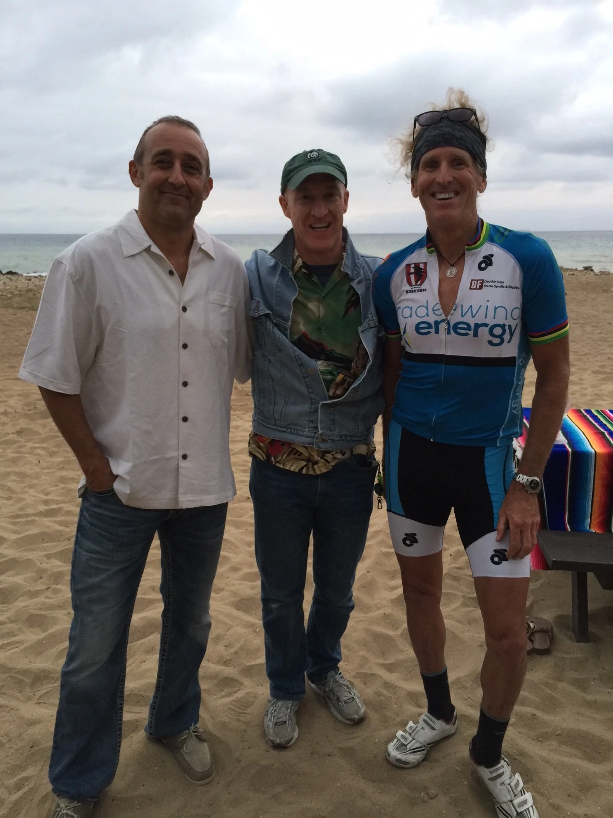 Roy, Doug and I at the beach.
