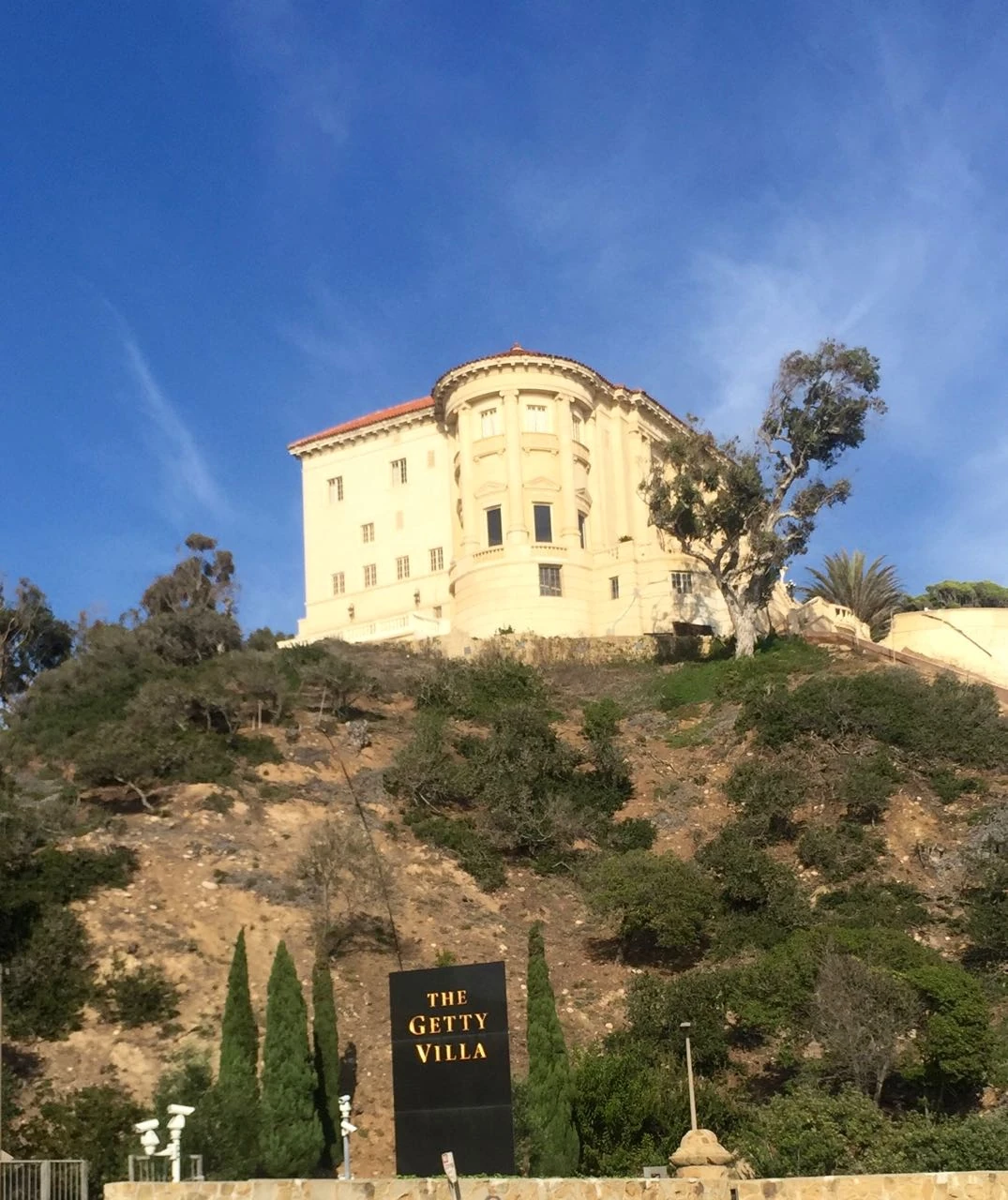 The Getty Villa up above Malibu.