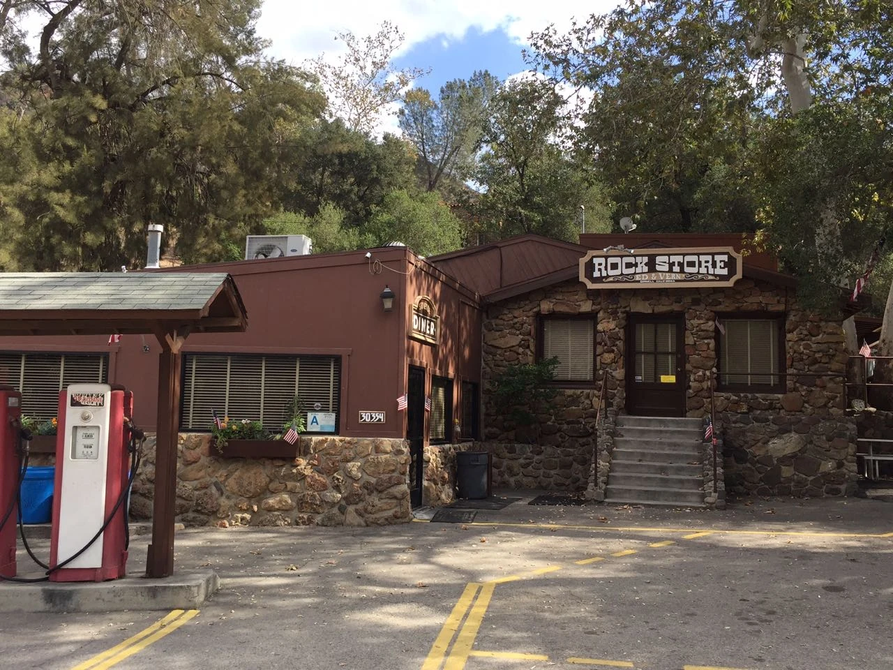 The famous Rock House on Mulholland.