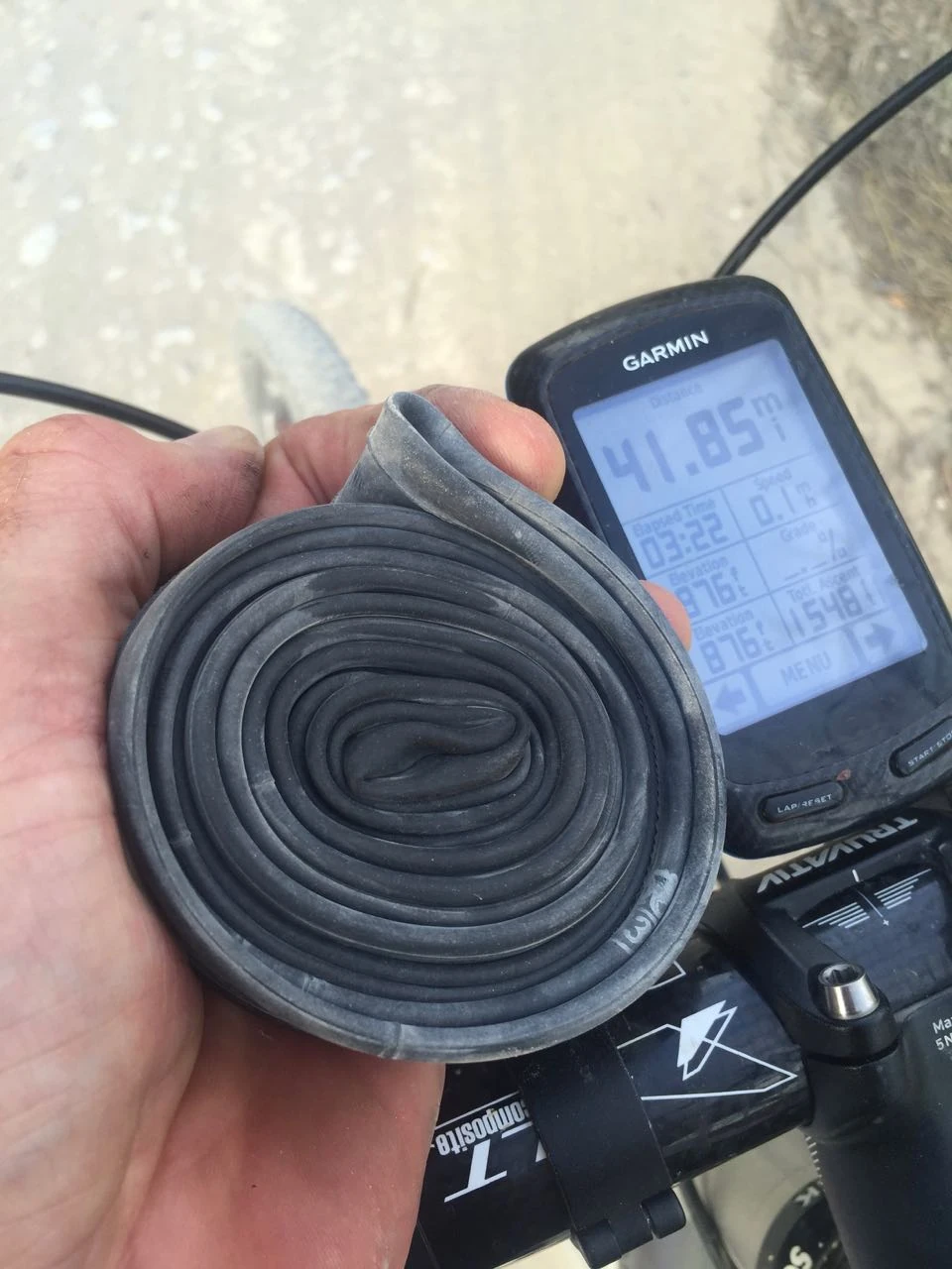 It took me less than a minute to roll it up and put it in my jersey pocket. Guess this guy didn&rsquo;t have an extra minute.