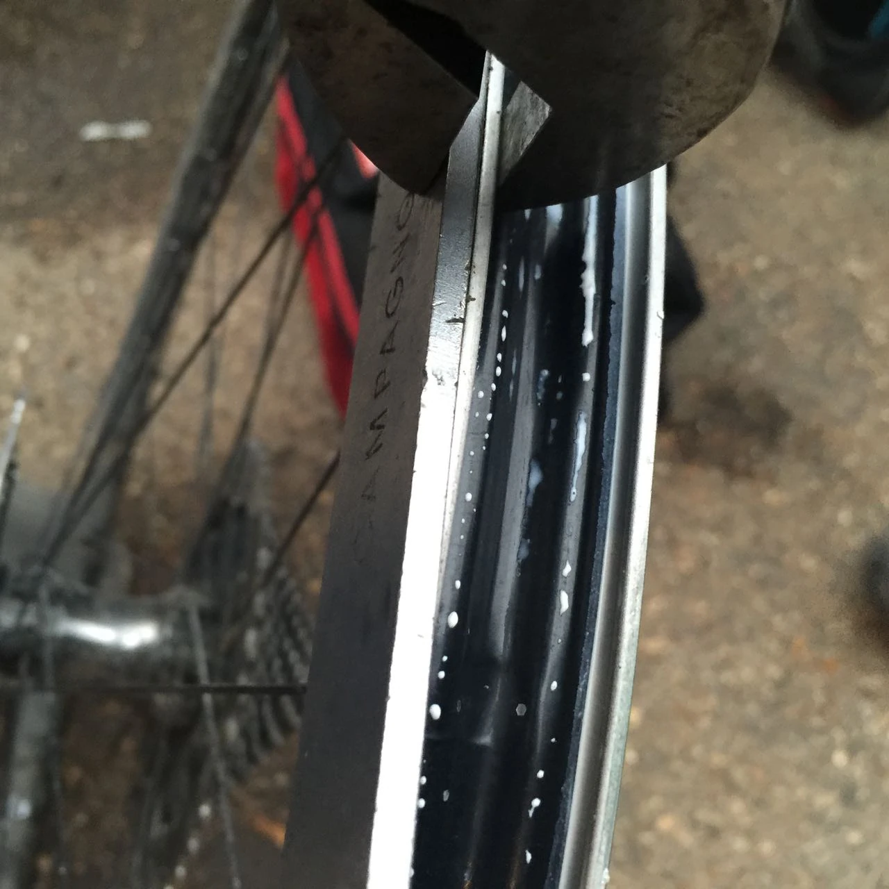 I just straightened them with a cresent wrench on a Campy BB tool.