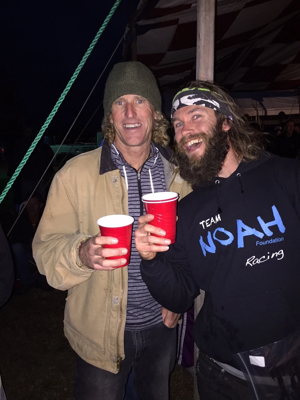 This is Peat Henry. He&rsquo;d won the singlespeed category, only 10 minutes back. It was a good course of singlespeed. Peat had broken his femur a couple months before I did last year and we talked about that a bit. Super good bike rider.