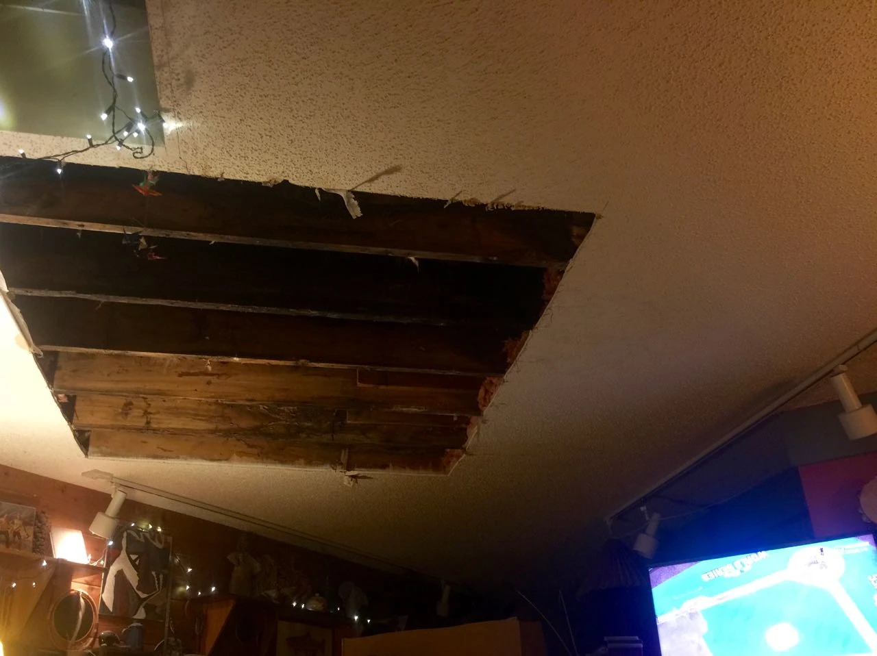 And it ended up looking like this. The wood dried pretty well over night.